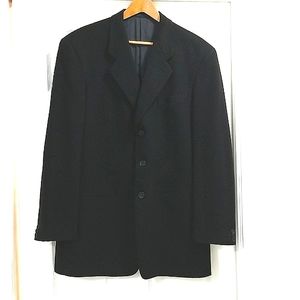 Armani Cashmere Sport Coat 42L Black EUC
